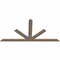 Ekena Millwork Saratoga Smooth Timber Gable Bracket, Douglas Fir, 96"W x 48"H x 1 1/2"D x 5 1/2"F, 12/12 Pitch GBW096X48X0206SAR00SDF - alternate 5